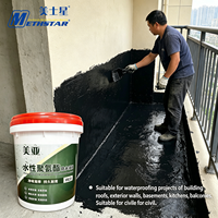 Membrane d'étanchéité V822 en émulsion acrylique + carbonate de calcium, excellente résistance à l'eau pour les murs extérieurs