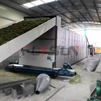 Machine de séchage et de déchiquetage de fourrage vert à grande échelle en acier inoxydable pour la paille et le foin, pour l'alimentation animale