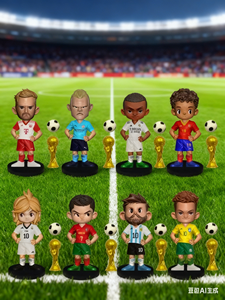 Juguetes de Fútbol de 3.5 Pulgadas con <span class=keywords><strong>Base</strong></span>, Figuras de Jugadores de Fútbol de <span class=keywords><strong>Liverpool</strong></span> para Ronaldo, Roma, Adornos Deportivos de PVC, Muñecos Estrella, 8 Piezas/Juego - Product Image 5