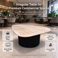 Comptoir d'exposition de luxe léger, présentoir de vente, table d'exposition pour hall d'hôtel, personnalisation de mobilier commercial pour toute la surface du magasin