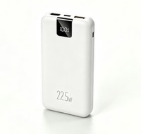 Batterie externe 22,5W PD20W à charge rapide, série de couleurs vives, affichage numérique, mini, grande capacité, approuvée par les compagnies aériennes, logo personnalisé