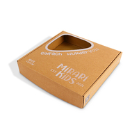 Boîte de papier ondulé de conception personnalisée kraft brun de haute qualité recyclant les emballages de vêtements Boîtes d'expédition en papier