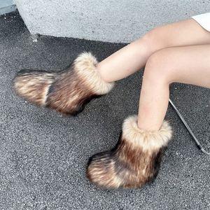 <span class=keywords><strong>Botas</strong></span> <span class=keywords><strong>de</strong></span> Nieve <span class=keywords><strong>de</strong></span> Invierno Nuo Estilo Europeo Americano con Peluche, Cerradas, Cálidas y Esponjosas, para <span class=keywords><strong>Mujer</strong></span>, Estilo Y2K, Exportación - Product Image 4