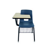 Fauteuils d'école DJA avec tablette d'écriture, design moderne en plastique durable, pour la maison, le bureau, la chambre, le salon, 100 pièces