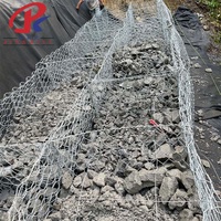 Gabionenzaun 2x1x1m, gebogen, stoßfest, langanhaltend, verzinkt, PVC-beschichtet, Gabionenkörbe, feuerverzinkte Gabionenboxen