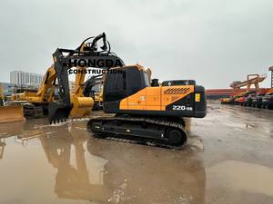 Excavadora Hyundai 220, de 20 toneladas excavadora de orugas, servicio pesado de Corea, componentes de núcleo de bomba de motor, buen precio, usada - Product Image 6