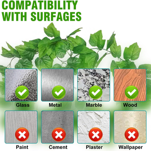 Cây leo tường Clip & <span class=keywords><strong>Hooks</strong></span>-120Pcs cho cây nho và tiền cây treo tường (Màu xanh lá cây) - Product Image 6