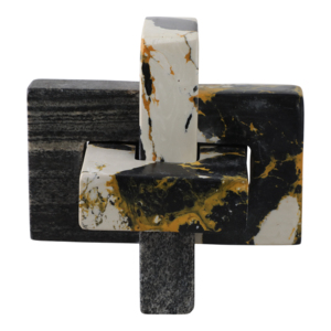 Scultura geometrica in marmo, statuetta moderna e elegante per soggiorno, ufficio, decorazione per scaffali - Product Image 3