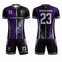Fabricant de vêtements BSCI, ensembles d'uniformes de football au design original, tissu respirant à séchage rapide, impression par sublimation, ensemble de maillots de football