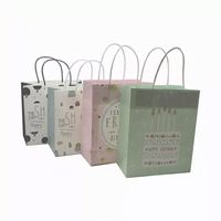 Sac en papier kraft fait main biodégradable avec fond carré, sac cadeau