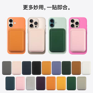 Funda Magnética Magsafe para Tarjetas para iPhone 17 Apple 16/15, Imán Fuerte, Estilo Oficial, Funda de Corcho con Bloqueo RFID, Diseño Vintage - Product Image 2