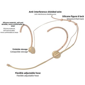 <strong>Ear</strong> Hanging Headset Condenser Microphone High Quality Theater Teaching Performance Foldable Head Wearing Microphone - Product Image 3