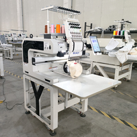 Máquina de bordar computarizada de una sola cabeza, totalmente automática, de alta precisión, de 12/15 agujas, con rodamiento de motor, para uso doméstico y gorras
