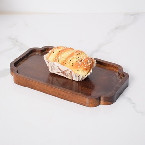 Japanese-style walnut wood plate, fruit plate, snack plate, <b>tea</b> <b>tray</b>, square/round wooden household <b>tray</b>. - Product Image 4
