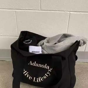 Sacs fourre-tout en toile de coton écologiques personnalisés avec logo imprimé, fermeture éclair, pour le shopping réutilisable et les cadeaux – Vente en gros - Product Image 1