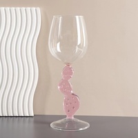 Verre à vin/champagne artisanal en verre borosilicate, couleur bonbon créative, grand format, en vente