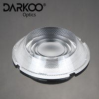 Conception optique : Lentille PC ronde à 60 degrés pour LED 5050, lentille optique haute puissance de 40 mm pour éclairage de piste professionnel