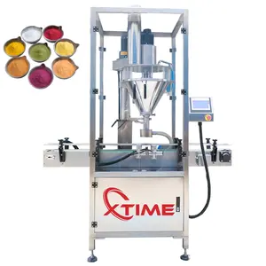 Factory Price 50-1500g Fully Automatic Food Spice Powder Nutrition Protein Powder Filling Sealing Machine For Bottles