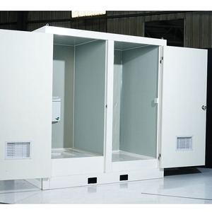 Cabine de toilette portable moderne avec douche Offre Spéciale en usine à bas prix pour une utilisation extérieure en acier, <span class=keywords><strong>bois</strong></span> et panneau sandwich - Product Image 2