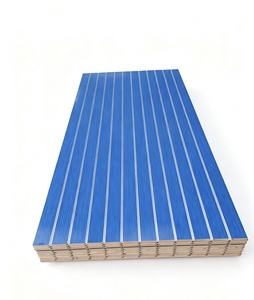 Pannello in doghe melamina MDF Slot <span class=keywords><strong>Board</strong></span> 18mm lucido HDF <span class=keywords><strong>Hardboard</strong></span> a prova di umidità E0 norme di emissione di formaldeide per la visualizzazione - Product Image 6