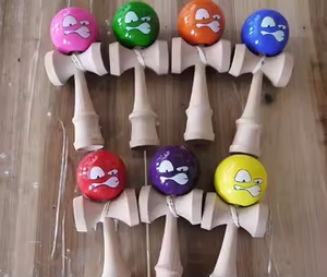 Kendama en bois BC - Jouets populaires d'intégration sensorielle pour enfants et jouets d'équilibre traditionnels pour adultes au Japon - Product Image 2