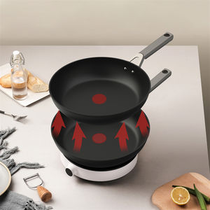 Rofee Poêle à frire ronde commerciale en aluminium antiadhésive anti-rayures à température contrôlée - Product Image 3