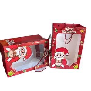 2024 Bolso de embalaje de regalo de Navidad para Candy Santa Pattern Bolsa de papel de Navidad - Product Image 5