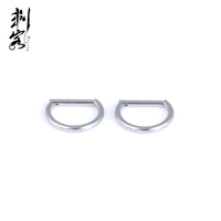 Anneau en D en acier inoxydable Anneau Clicker à segment articulé Bijoux de piercing corporel