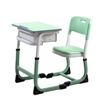 Bureaux et chaises d'école pour élèves du primaire et du collège, cours de soutien scolaire, monoplace, rembourrés, métalliques, réglables, écologiques