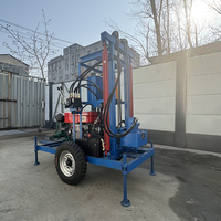 Machine portable d'irrigation agricole, petite, pour forage de puits d'eau profond (100m, 150m, 200m), 25HP, diesel, hydraulique