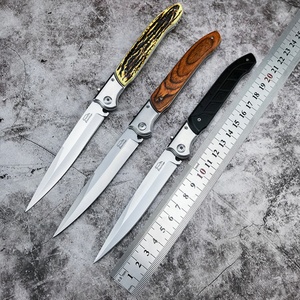 Couteau de poche EDC polyvalent pour l'extérieur, outil de survie et de chasse, couteau pliant multi-usage portable en acier inoxydable 420, DIY - Product Image 6