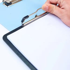 Morandi PVC sinh viên viết bảng A4 Bảng <span class=keywords><strong>menu</strong></span> Clip văn phòng thư mục kim loại giấy nẹp màu đầy màu sắc mã hóa hệ thống - Product Image 2