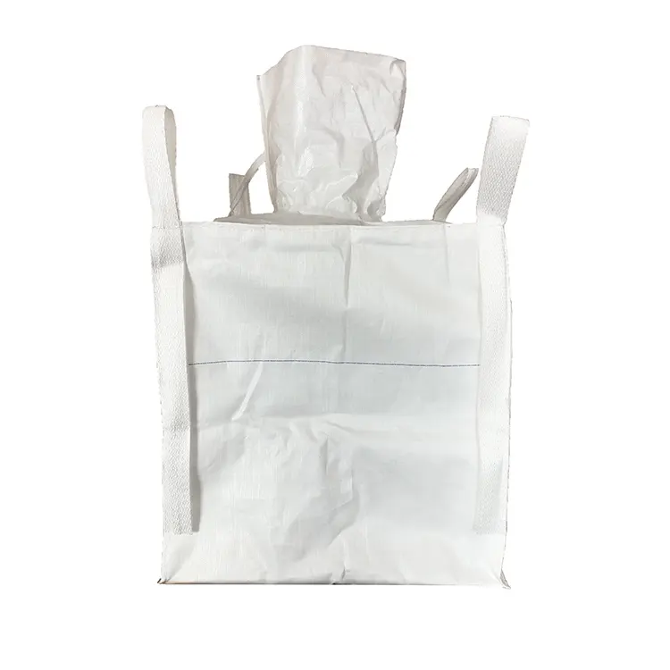 PP Big Bags 1,5 Ton Handling Lifting Sling Pallet Bag Embalaje de plástico de polipropileno tejido para arroz