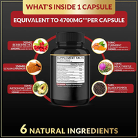 Capsules de chlorhydrate de berbérine, compléments de berbérine, soutient l'immunité, capsules de berbérine
