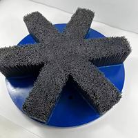 Brosse abrasive en nylon pour le polissage et l'ébavurage des jantes en alliage d'aluminium