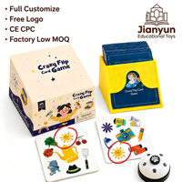 Jeu de société de cartes à mémoire Crazy Flip Spot pour enfants et familles, avec activités de jeu de table, personnalisable par les fabricants
