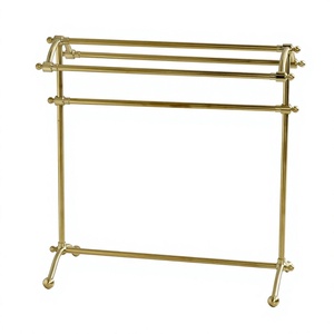 Porte-serviettes en laiton sur pied, portable, de haute qualité, pour la décoration de maison moderne et luxueuse - Product Image 1