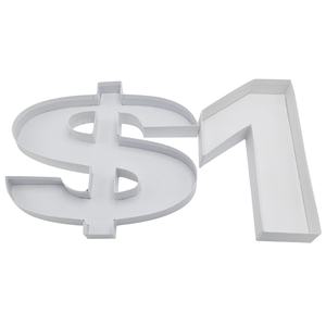 กล่องของขวัญรูปทรงดอลลาร์สำหรับใส่ขนม คุกกี้ เค้กหวาน บรรจุภัณฑ์กระดาษแข็ง รูปตัวอักษรและตัวเลข สามารถเติมได้ - Product Image 6