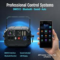 Luz Láser Bluetooth de 12w 15w 20w RGB con Animación de Haz, Luz Láser para Escenario Dmx512 para DJ, Discoteca, Fiesta de Navidad, Boda, KTV, Club