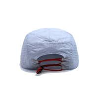 Casquette de baseball 6 panneaux respirante à séchage rapide pour l'été, style hip-hop, en maille, à bord plat, réglable, pour le sport, l'alpinisme et la course à pied