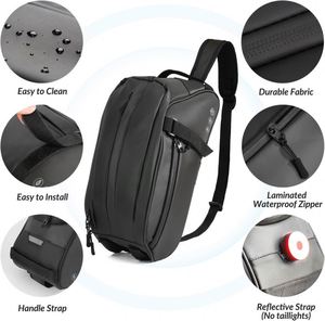 Sacoche multifonctionnelle décontractée pour moto et vélo, durable, avec rangement supplémentaire, sacoches latérales attachables pour le cyclisme - Product Image 2