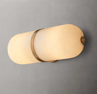 Applique murale de décoration créative moderne intérieur laiton albâtre design minimaliste nordique Led applique murale moderne
