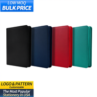 Porte-cartes personnalisé en cuir PU avec fermeture éclair, 9 pochettes pour cartes à collectionner double face, album de rangement pour MTG TCG PKM