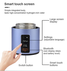 2024 vente chaude Portable hydrogène H2 générateur bouteille d'<span class=keywords><strong>eau</strong></span> tasse rouge riche en hydrogène plastique verre alcalin <span class=keywords><strong>santé</strong></span> - Product Image 6