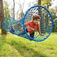 Red de Cuerda Tejida Colgante de PP Resistente a la Intemperie de 6-10 Pies para Interiores/Exteriores, Puente Túnel, Equipo de Juegos para Niños, Balancín para Jardín de Infancia