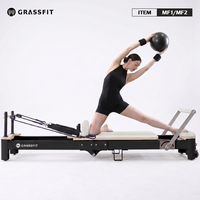 Lit d'entraînement multifonctionnel pliable et pliable en alliage d'aluminium pour Pilates Reformer Core avec boîte d'accessoires à vendre