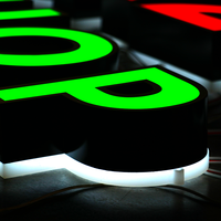 Lettres lumineuses 3D personnalisées EZD, étanches, à LED, pour enseignes extérieures, devantures de magasins, enseignes de boutiques