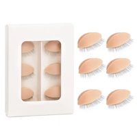 Vender Supply Lash Tools Cils Mannequin Head Remplacement Paupières Silicone Amovible Formation Paupières Pour Lash