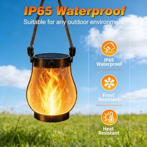 ไฟโซลาร์เซลล์ Alecter Solar APH-L149 รูปแบบเปลวไฟกระพริบ ดีไซน์รักษ์โลก สำหรับภายนอกอาคาร กันน้ำระดับ IP65 แบบแขวน - Product Image 3