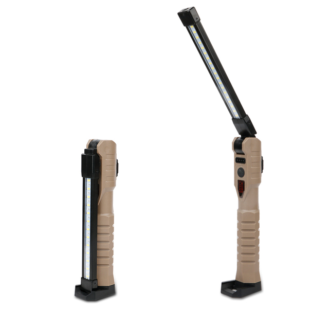 Orlite LED Work Light COB Rechargeable Magnetic Base 180 Degree Rotation 7 Modes Handheld Flashlight IP65 Workshop Use